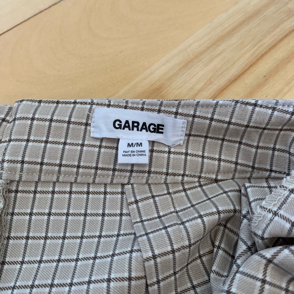 Garage checked pattern mini skirt size M never worn - Picture 3 of 6